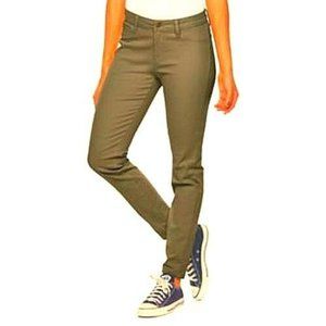 Juniors' CB Los Angeles Skinny Jeggings Color - Dusky Green, Size: 3